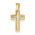 14k Gold Cross Charm hide-image