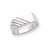 14k White Gold Mens Signet Ring