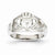 14k White Gold Womens Claddagh Ring