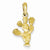 14k Gold 3-D Cactus Pendant, Pendants for Necklace