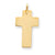 14k Gold Polished Cross Charm hide-image