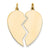 14k Gold 2 piece Heart Charm hide-image