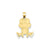 Frog Charm in 14k Gold