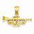 14k Gold Trumpet pendant, Gorgeous Pendants for Necklace