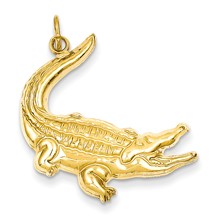 14k Gold Alligator Charm hide-image