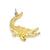 Alligator Charm in 14k Gold