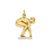 Swimmer/diver Charm in 14k Gold