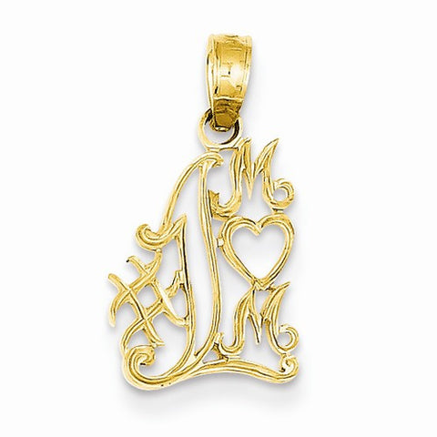 14k Gold #1 Mom pendant, Alluring Pendants for Necklace