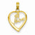 14k Gold #1 Mom in Heart Pendant, Pendants for Necklace