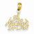 14k Gold #1 Mother In-Law Pendant, Pendants for Necklace