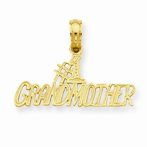 14k Gold #1 Grandmother Pendant, Pendants for Necklace