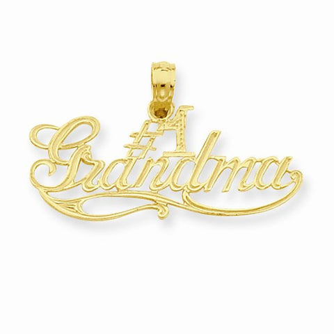 14k Gold #1 Grandma pendant, Exquisite Pendants for Necklace