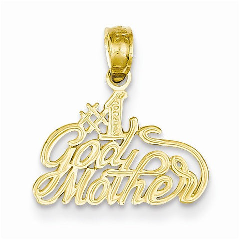 14k Gold #1 Godmother Pendant, Pendants for Necklace