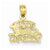 14k Gold 100% Capricorn Pendant, Pendants for Necklace