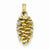 14k Gold 3-D Pinecone Pendant, Pendants for Necklace