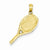 14k Gold 3-D Racquetball Pendant, Pendants for Necklace