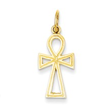 14k Gold Ankh Cross Charm hide-image