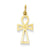 14k Gold Ankh Cross Charm hide-image