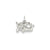 Angel Charm in 14k White Gold