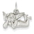 14k White Gold Angel Charm hide-image