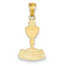 14k Gold First Communion Charm hide-image