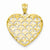 14k Gold Diamond-cut Heart Charm hide-image