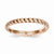 14k Rose Gold Polished Twisted Wedding Band