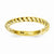 14k Yellow Gold Polished Twisted Wedding Band