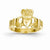 14k Yellow Gold Polished Claddagh Ring