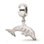 Sterling Silver LogoArt Delta Delta Delta Dolphin On Bead