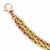 Bronze Textured Rose & Gold-Tone Bracelet