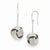 Bronze Textured Rhodium-plated Love Knot Earrings