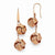 Bronze Textured Rose-tone Knot Earrings