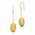 Bronze Textured Gold-tone Hive-shaped Earrings