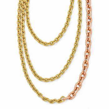 Hammered Rose & Gold-Tone Necklace