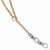 Rose-Tone Rhodium-Plated Slide Necklace