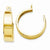 14k Yellow Gold Polished Hoop Earring Jackets