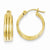 14k Triple Tube Hoop Earrings