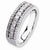 14k White Gold Diamond Wedding Band