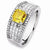 14k White Gold Asscher Cultured Diamond Ring