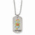 Stainless Steel True To Love Dog Tag Painted Necklace