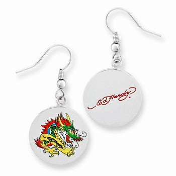 Painted Dragon Earrings