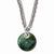 Titanium/Silver Two-Tone Black Ti Teal Anodized & Necklace