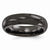 Black Titanium Polished 6mm Wedding Band