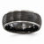 Black Titanium Ribbed 8mm Wedding Band