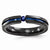 Black Titanium Sapphire & Blue Anodized 4mm Wedding Band