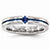 Titanium Sapphire & Blue Anodized 4mm Wedding Band