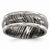 Timoku 8mm Domed Ridged Edge Wedding Band