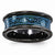 Black Titanium Concave Anodized Teal Concave 8mm Wedding Band