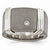 Titanium & Sterling Silver Diamond Signet Ring